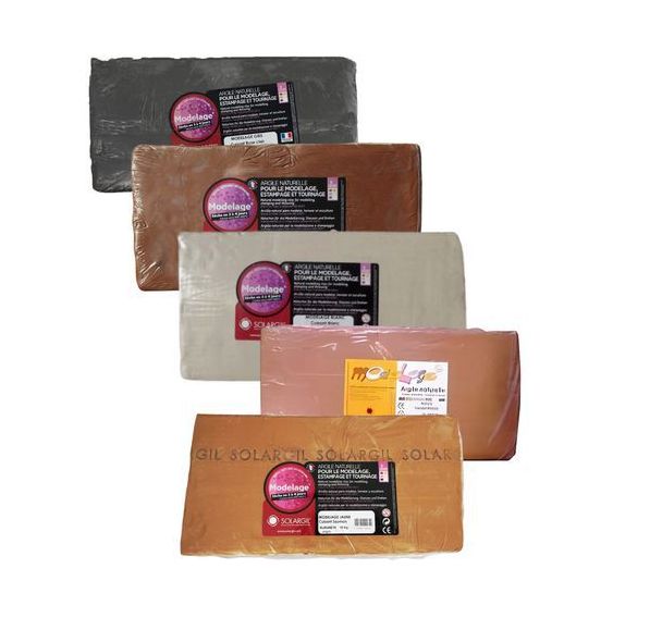 Pain 10 kg argile couleur