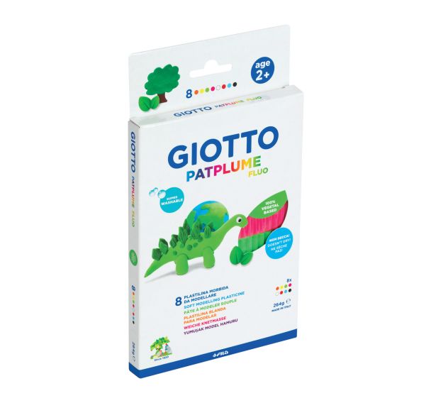 Assortiment de 8 x 33 g couleurs fluo assorties. giotto.