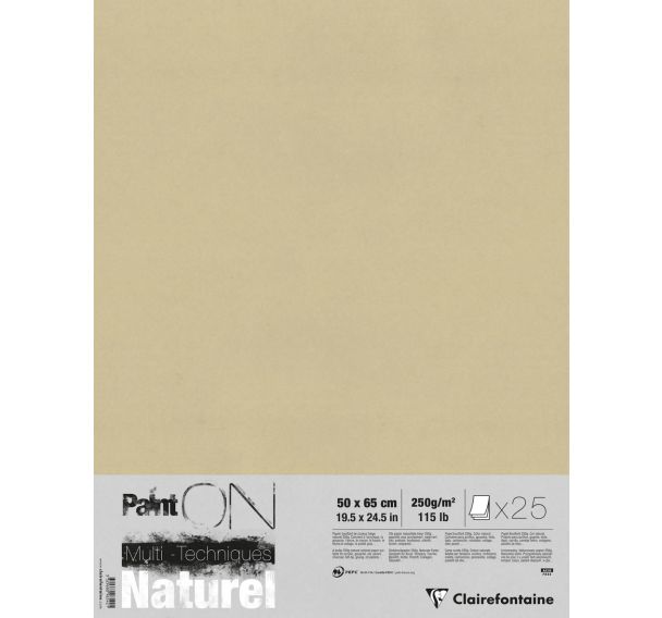 Paint'On pack 25sh 50x65cm 250g naturel