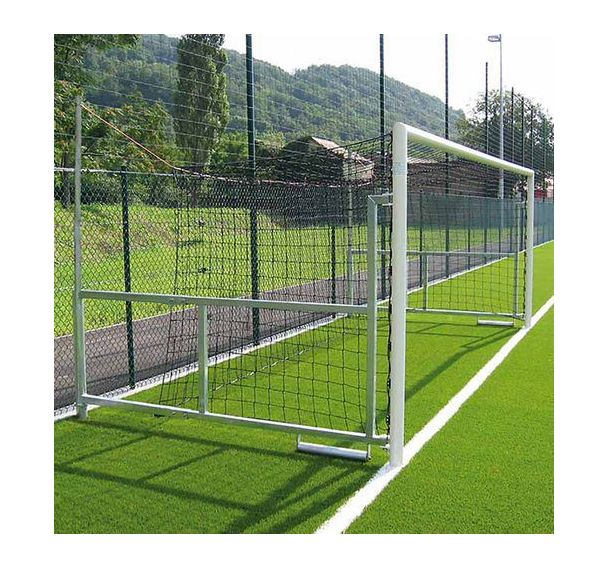 Paire de but de foot à 8 - rabattables en acier