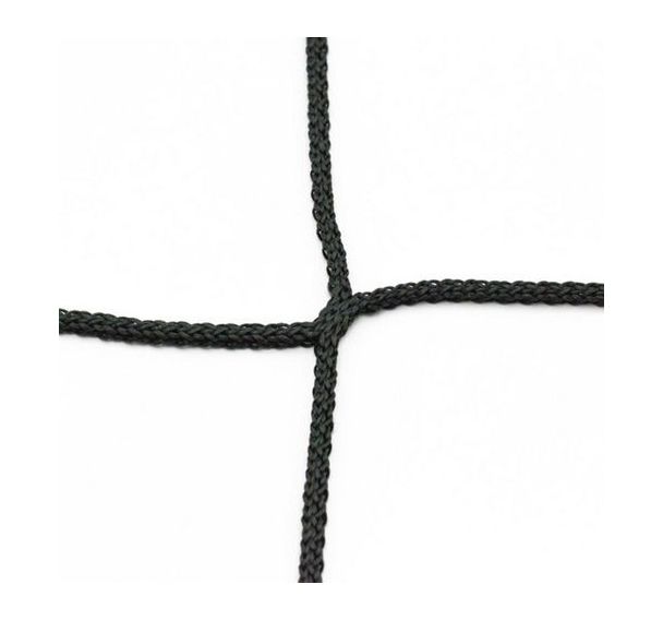 Paire de filets de buts foot à 11 - Trapézoïdal noir PPM 3mm maille 120mm