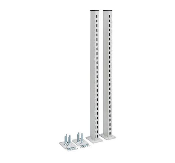 Paire de montants perforés sur platines - Hauteur 793 mm