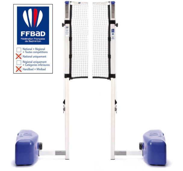 Paire de poteaux de badminton - GES - compétitions ''CN''