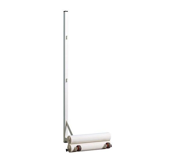 Paire de poteaux de badminton avec embrases et contre poids