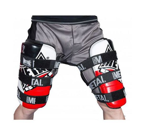 Paire de protège cuisse Métal Boxe