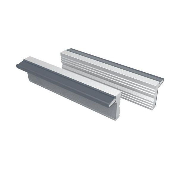 Paire mors aluminium rainures horizontales standard - Irimo