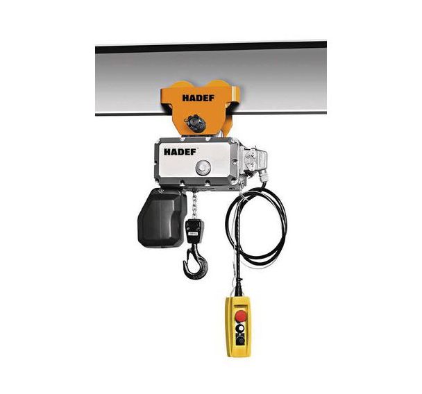 Palan électrique 2 brins avec chariot à pousser - Capacité 1000 kg