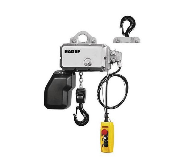 Palan électrique 2 brins fixe à crochet - Capacité 250 kg