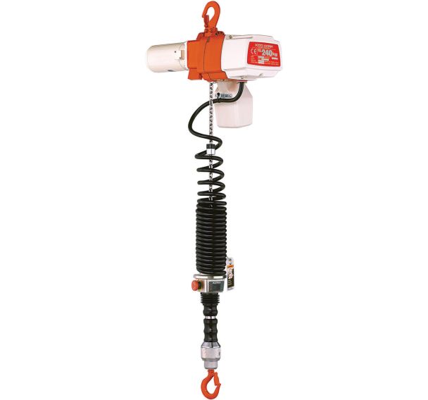 Palan électrique monophasé - Commande cylindrique - 60 à 240kg - Kito