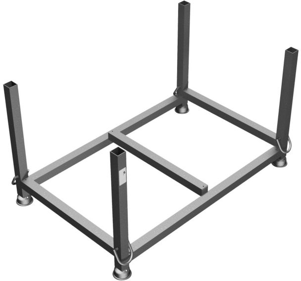 Palette de gerbage à tube carré