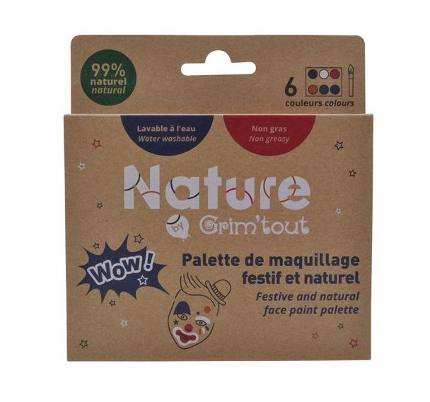 Palette de maquillage WOW! 6 godets 36mm x 3,2g