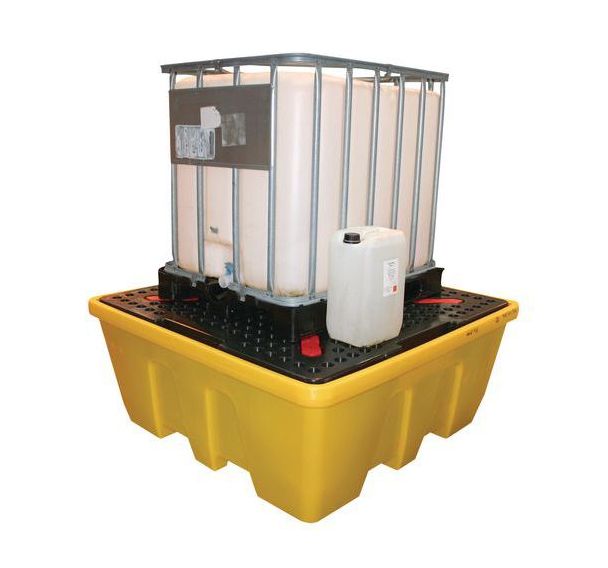 Palette de rétention pour conteneurs IBC 1130 et 1260 L