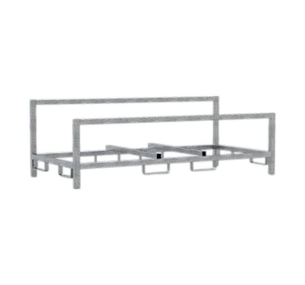 Palette en tubes carrés pour barrières de police de type L