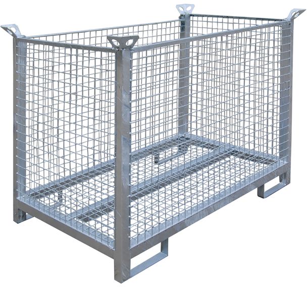 Palette treillis de transport pour socles de clôture mobile