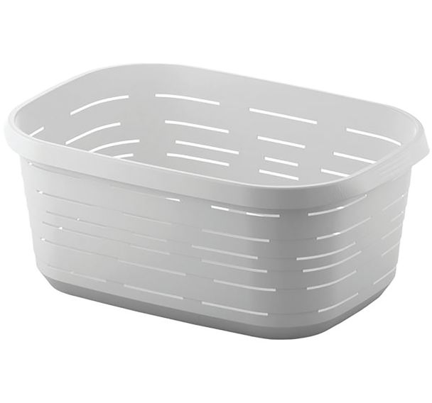 Panier à linge 48l signature blanc