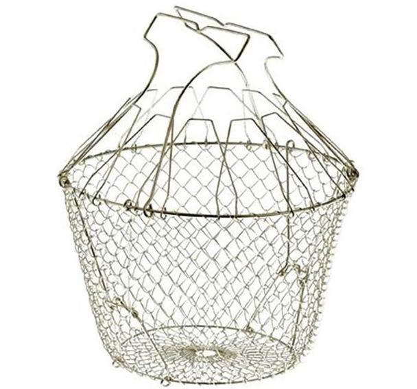 Panier à salade pliant inox