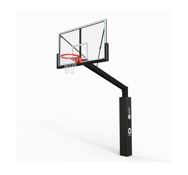Panier basket 3x3 fixation sol hauteur 3,05m déport 2,25 m FIBA