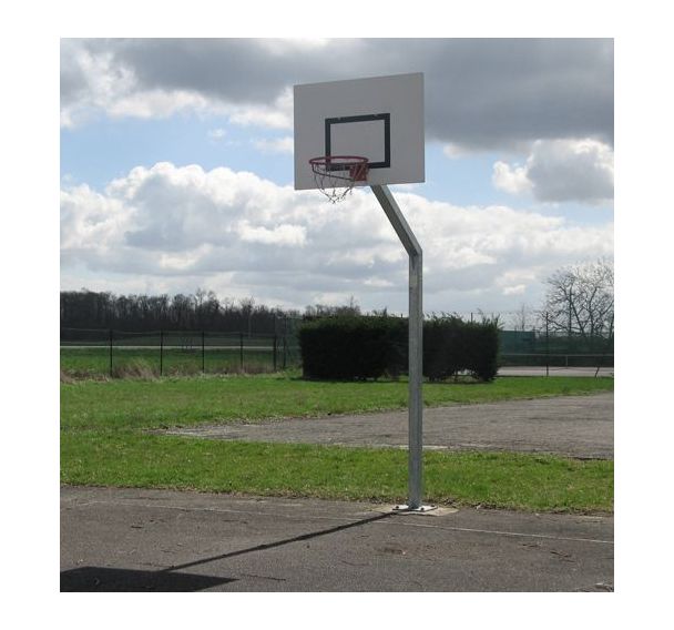 Panier basket fixation sol hauteur fixe déport 1,2m Metaluplast