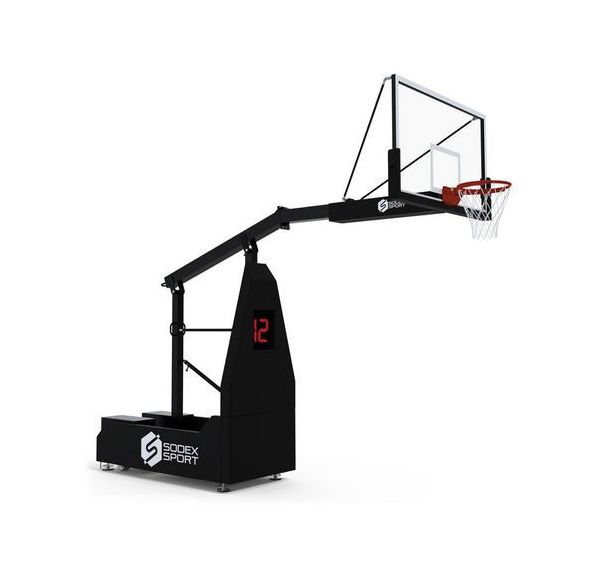 Panier de basket 3x3 FIBA repliable, déport 2,25 m