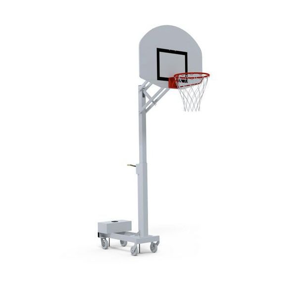 Panier de basket scolaire transportable réglable 120 à 260 cm