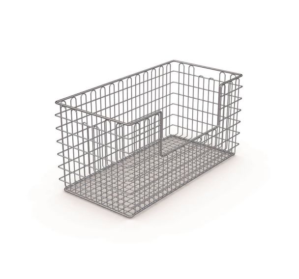 Panier de stérilisation inox grillagé Medidul - échancré - Hupfer