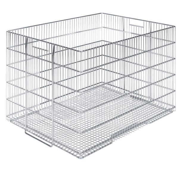 Panier gerbable en fil d'acier 800x600x530 mm