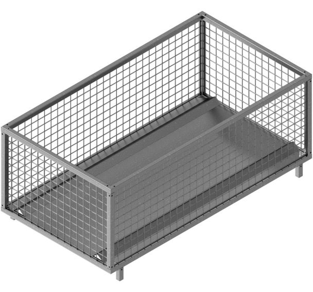 Panier grillagé pour le stockage d‘accessories