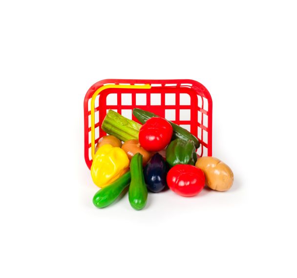 Panier plastique de 12 légumes assortis