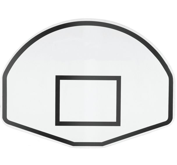 Pann. basket 1/2 lune 120x90 sans rebord spécial cadre acier