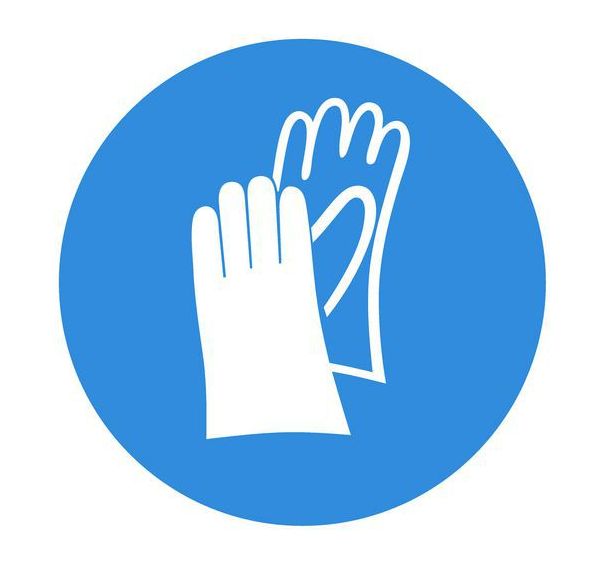 Panneau - Porter des gants de protection - Systemtext
