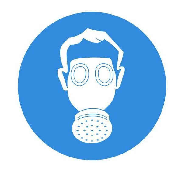 Panneau - Porter une protection respiratoire - Systemtext