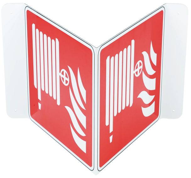 Panneau Robinet d'incendie armé Double face Aluminium - Manutan Expert