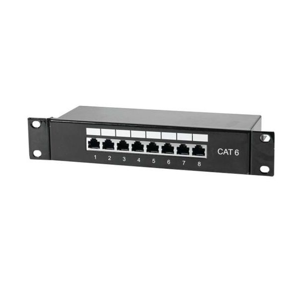 Panneau 10'' 1U 8 ports CAT6 stp