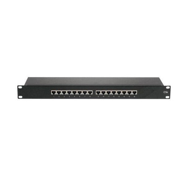 Panneau 19'' 1U 16 ports CAT5e stp