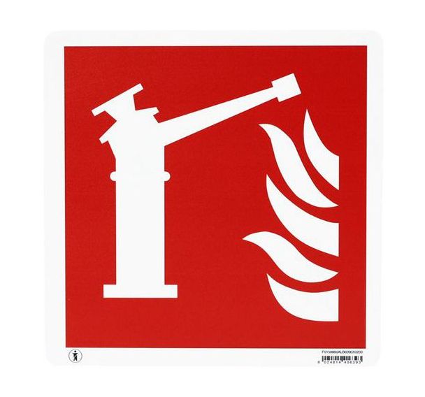 Panneau 20 x 20 cm (borne incendie/lance d'incendie)