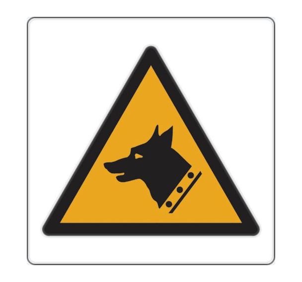 Panneau 35 x 35 cm (attention chien de garde)