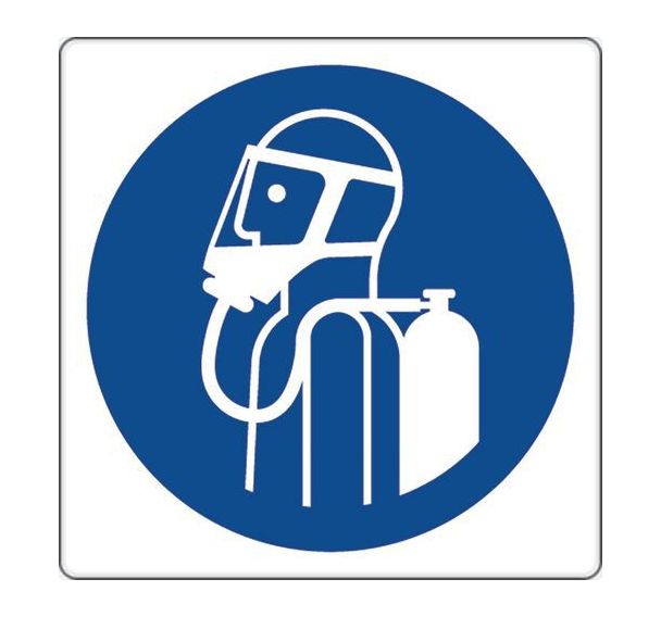 Panneau 35 x 35 cm (utiliser les appareils respiratoires)