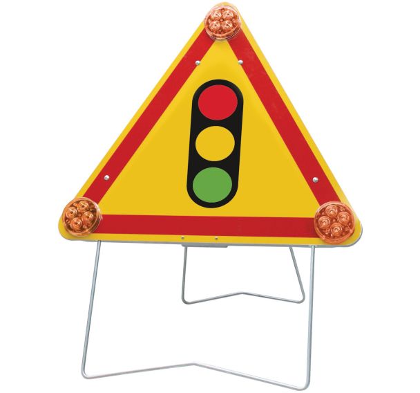 Panneau AK17 triflash Feux tricolores - C1 - 1000