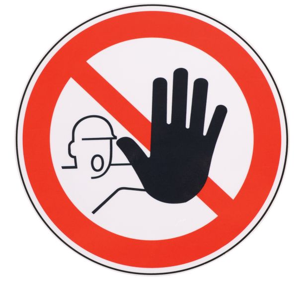 Panneau Accès interdit aux personnes non autorisées