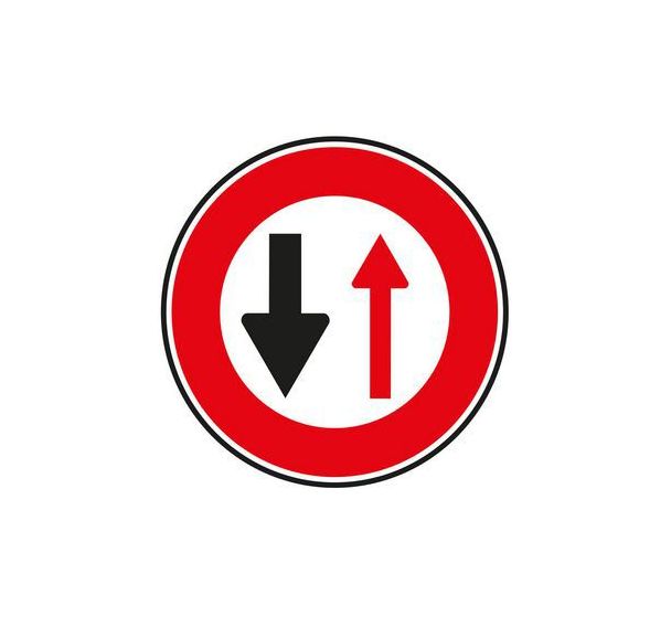 Panneau B15 CLP circulation venant sens inverse classe 2 - Aximu