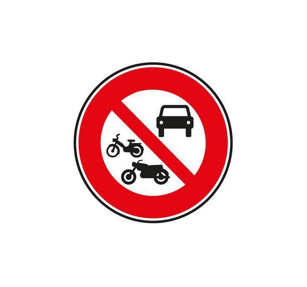 Panneau B7b Accès interdit tous véhicules classe 2 - Aximum