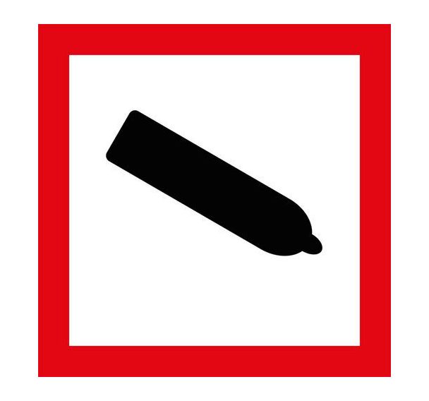 Panneau CLP - Gaz comprimé - PVC - 120x120 mm