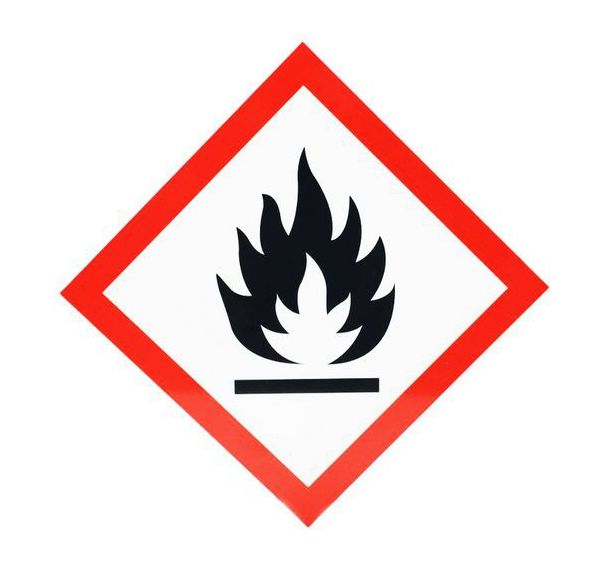 Panneau CLP - Inflammable - Aluminium - 300x300 mm