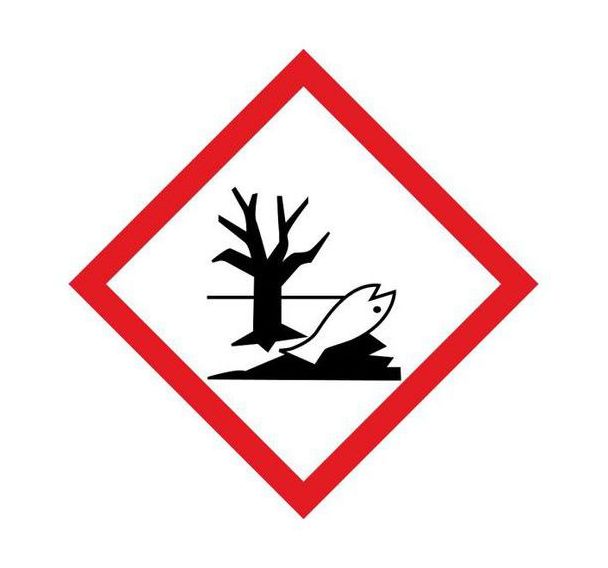 Panneau CLP - Risque environnemental - PVC - 120x120 mm