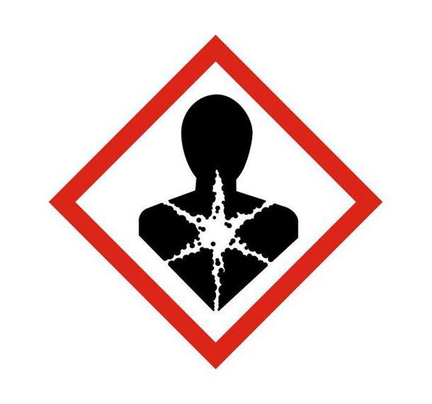 Panneau CLP - Risque sanitaire - PVC - 120x120 mm