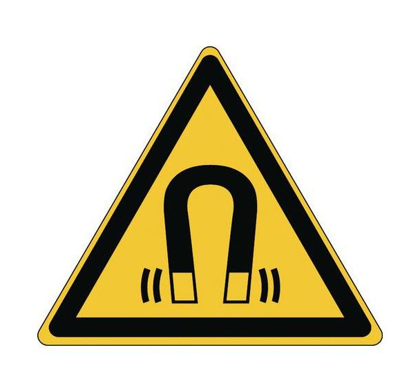 Panneau Danger - Matières radioactives - Rigide 87 x100 mm