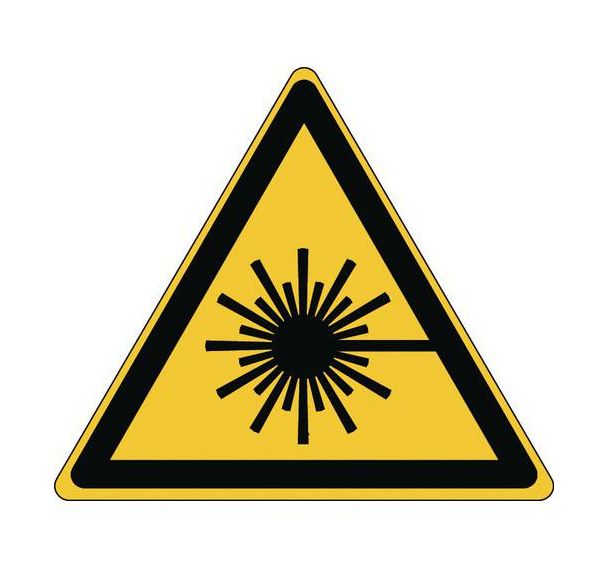 Panneau:Danger| Rayonnement laser 87 x100 mm