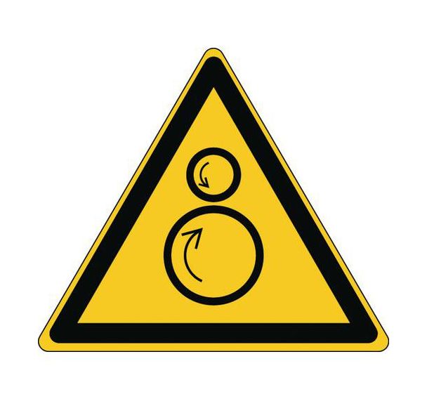 Panneau Danger matières radioactives rigide 10 x 8,7 cm