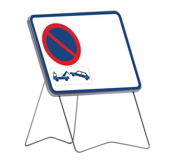 Panneau Défense de stationner avec Arrêté municipal