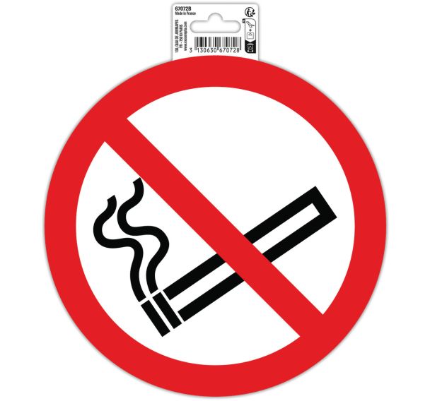 Panneau Défenser de fumer - 20 cm - Exacompta